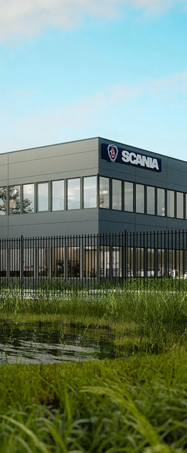Rendertekening Scania Groningen 