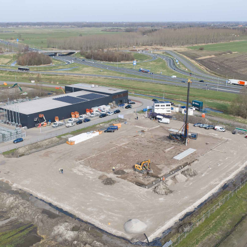 De bouw van Scania in Groningen is gestart 