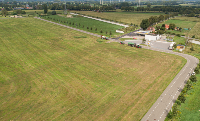 Intralox Wehl bouwgrond gereed luchtfoto 