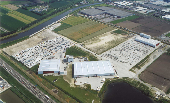 Luchtfoto ontwikkeling van Martens in Oosterhout