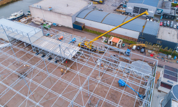 Drone bouwupdate DC Waalwijjk 