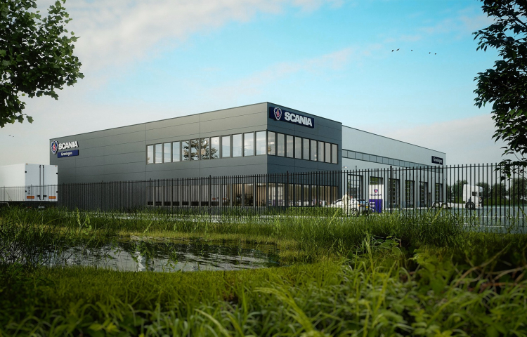 Rendertekening Scania Groningen 
