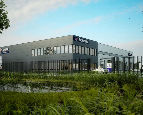 Rendertekening Scania Groningen 