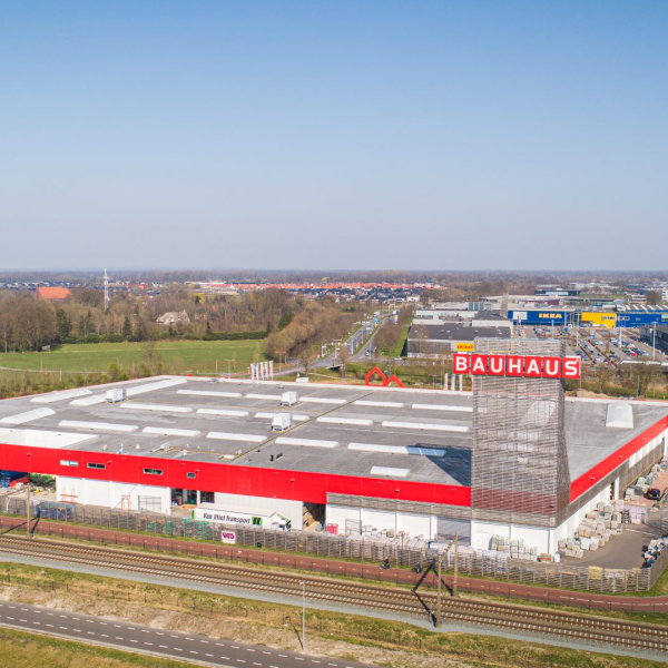 Dronefotografie Bauhaus Hengelo fotografie
