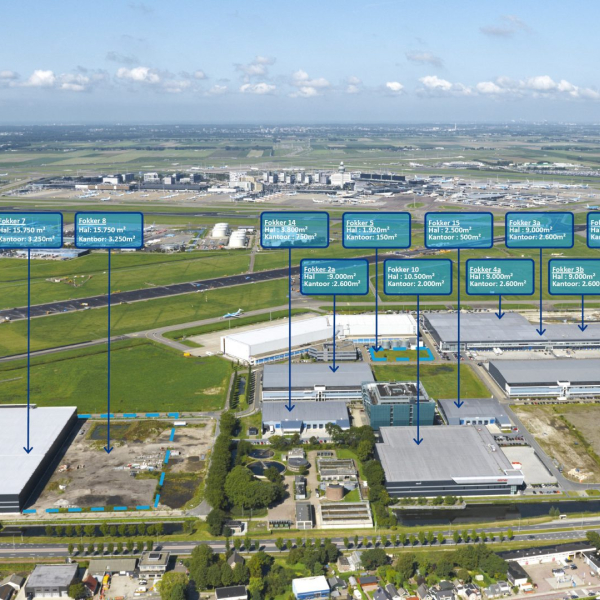 Systabo Luchtfoto ontwikkelingen Fokker Logistics